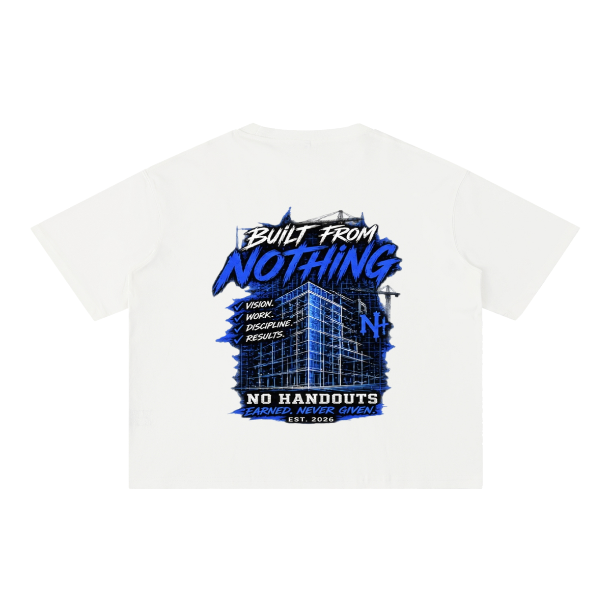 Built From Nothing — Blueprint Tee