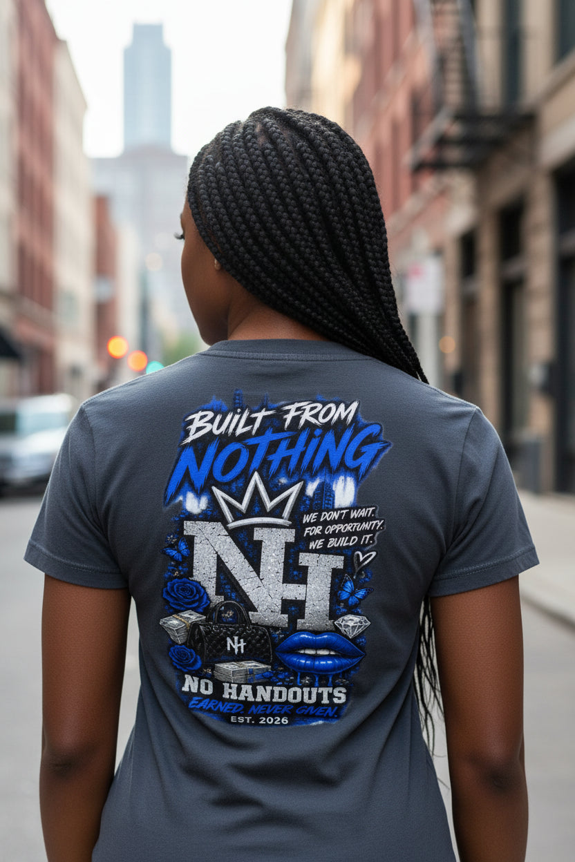 No Handouts lady’s Brick