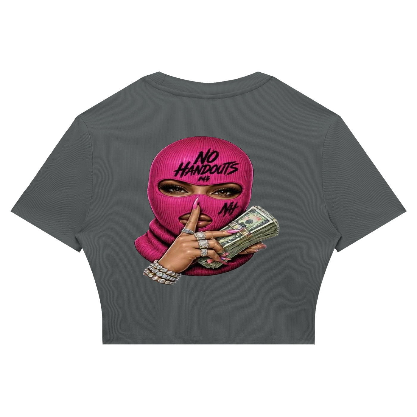 Women's Slim Ribbed Crop T-Shirt