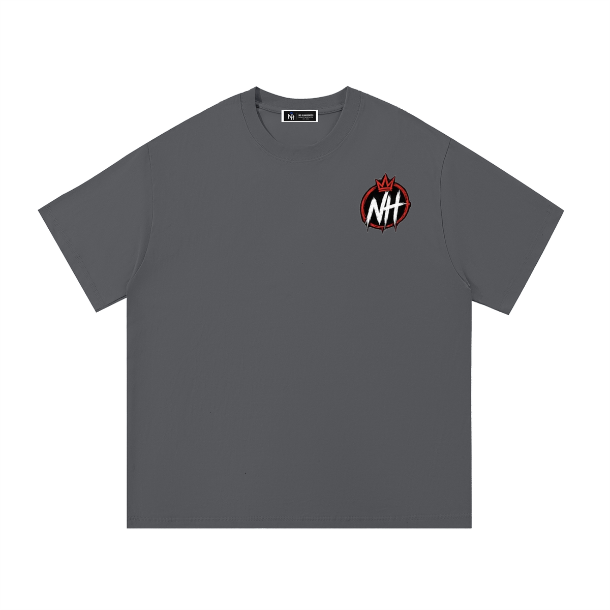 No Handouts — Red NH Crest Tee