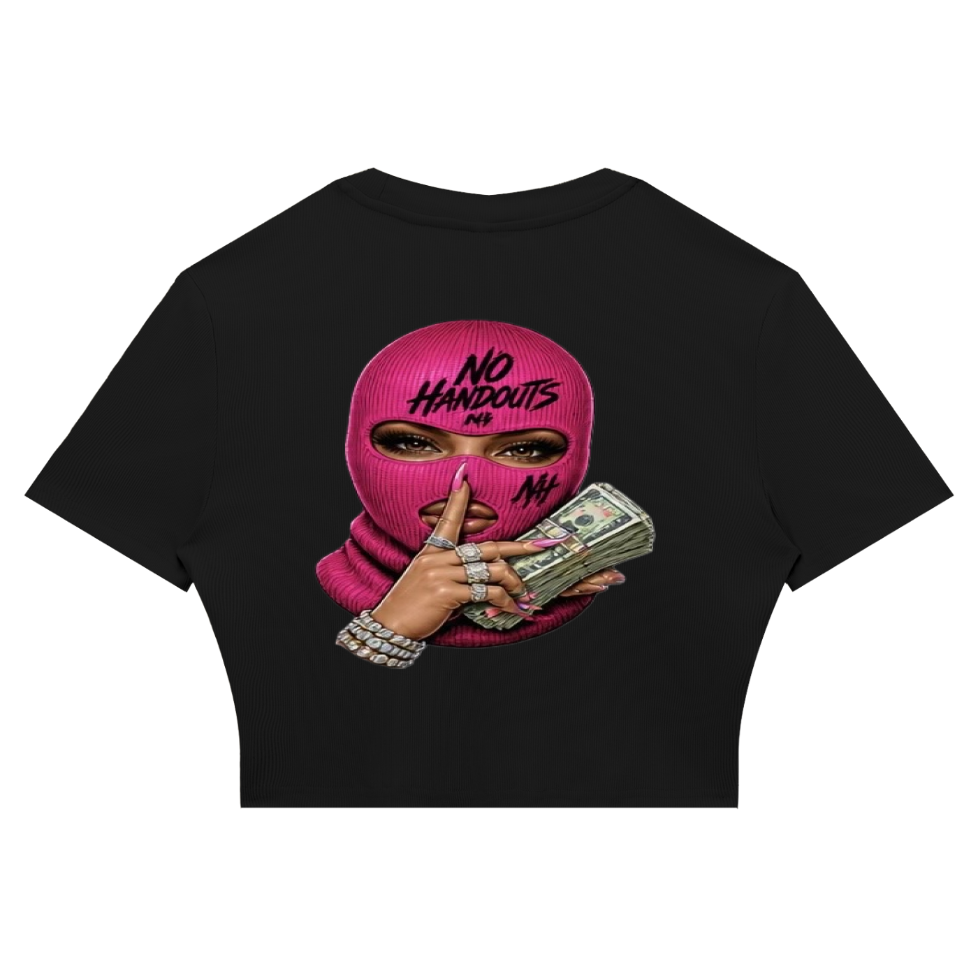 Women's Slim Ribbed Crop T-Shirt