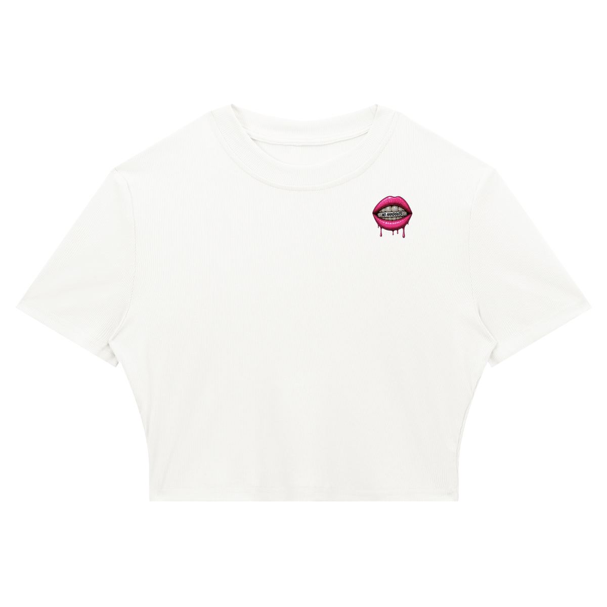Women's Slim Ribbed Crop T-Shirt