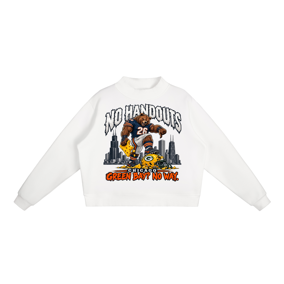 Essential Fleece Mock-Neck Crew Sweatshirt
