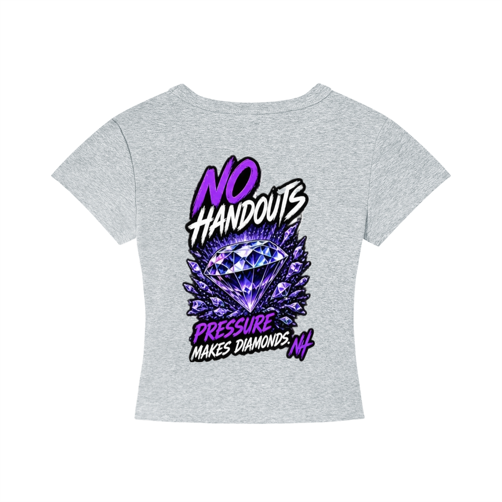 No Handouts Women's Cropped T-Shirt