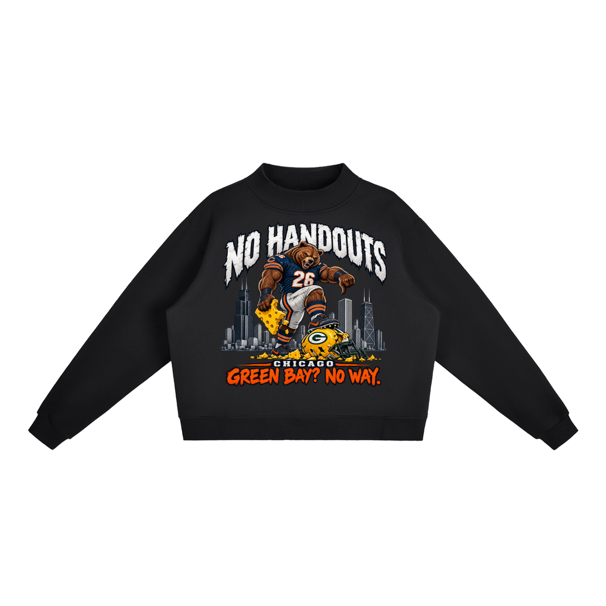 Essential Fleece Mock-Neck Crew Sweatshirt