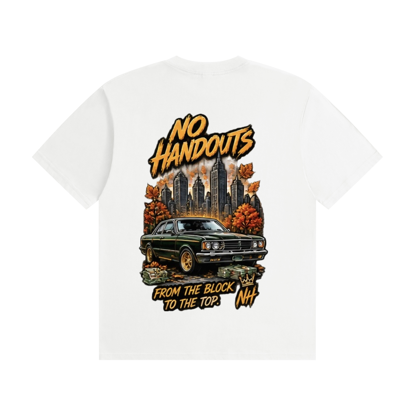 No handouts Seamless Cotton T-Shirt