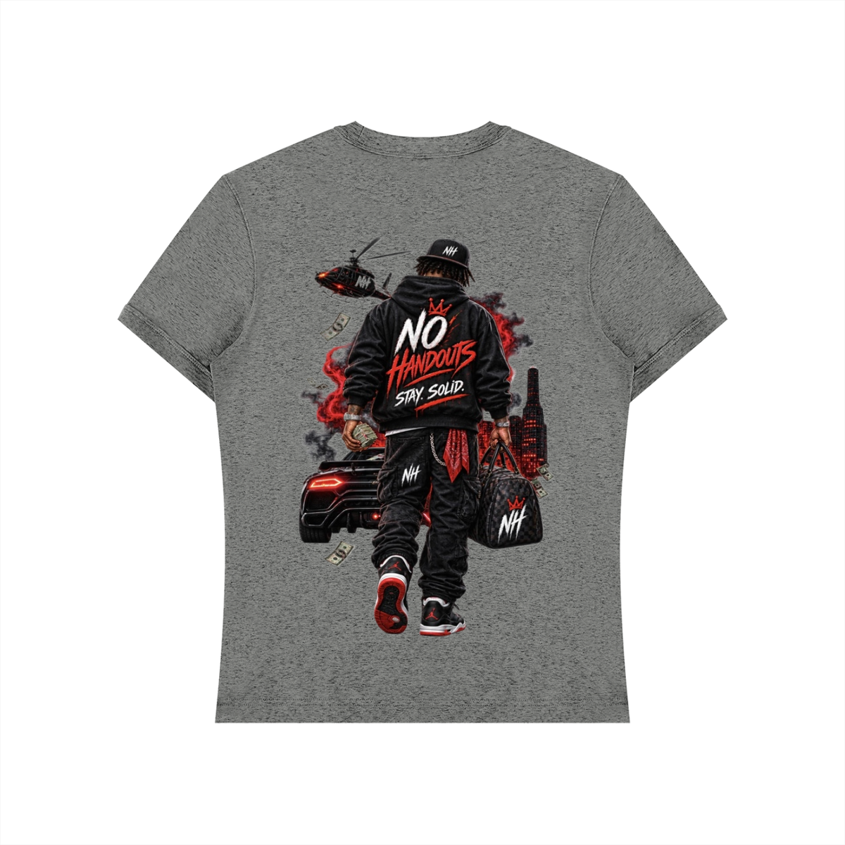 Men’s red and black