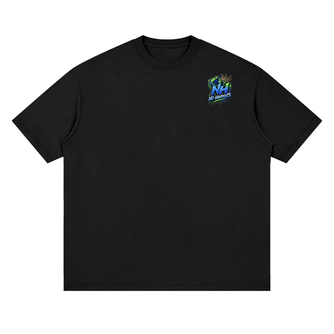 No Handouts Streetwear Loose Drop Shoulder T-Shirt