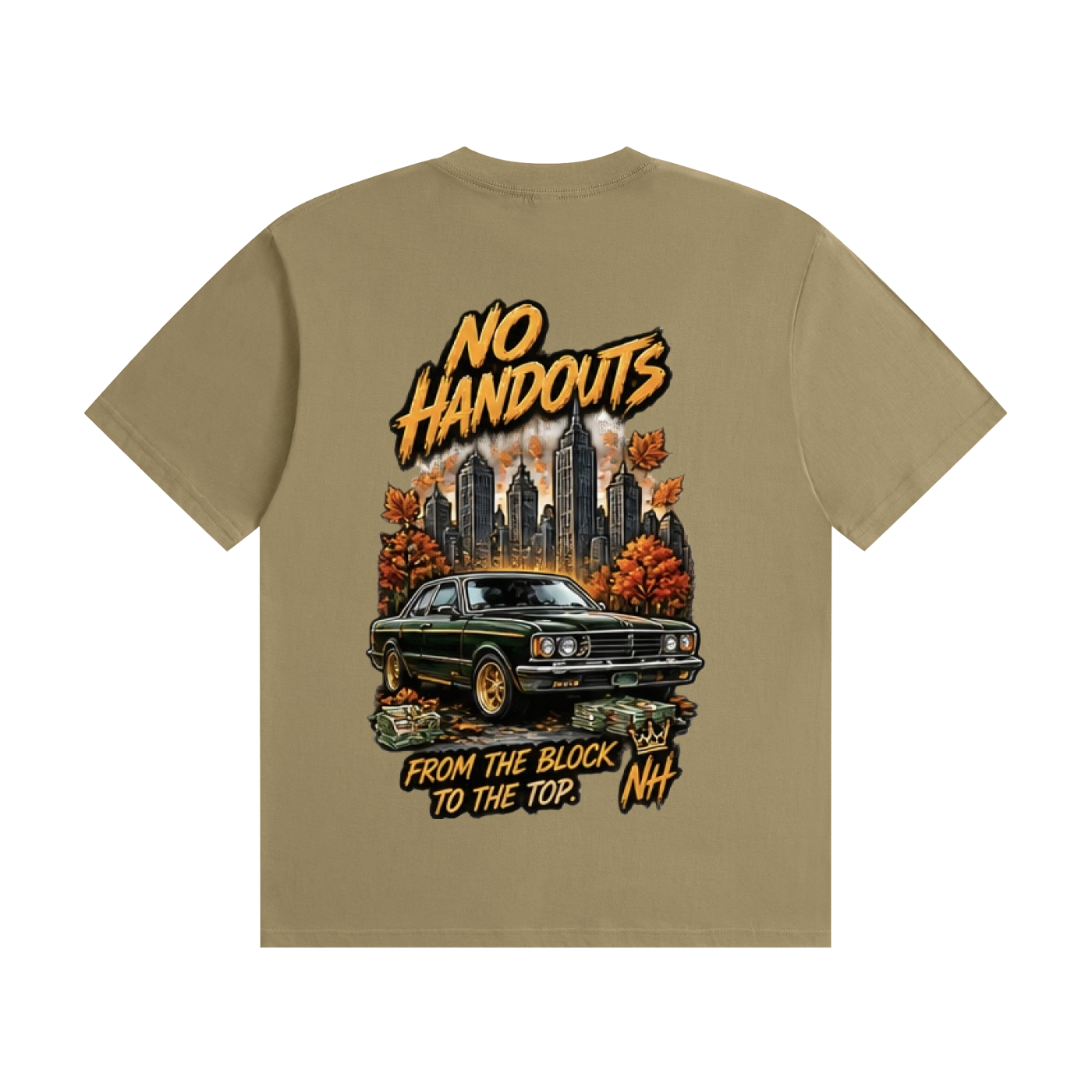 No handouts Seamless Cotton T-Shirt