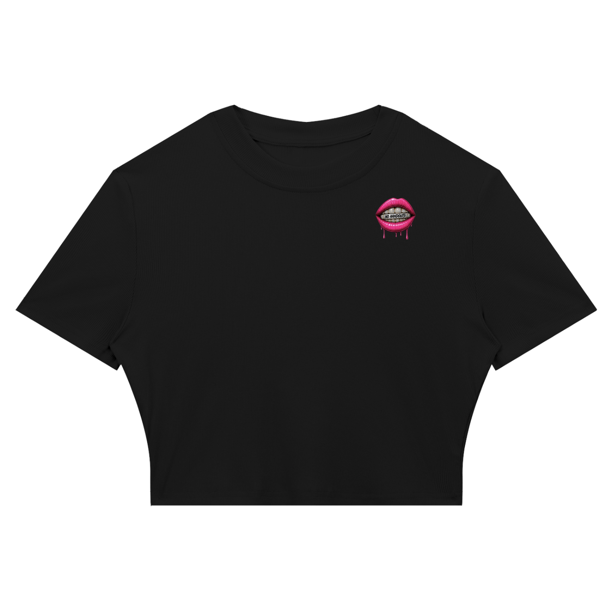 Women's Slim Ribbed Crop T-Shirt