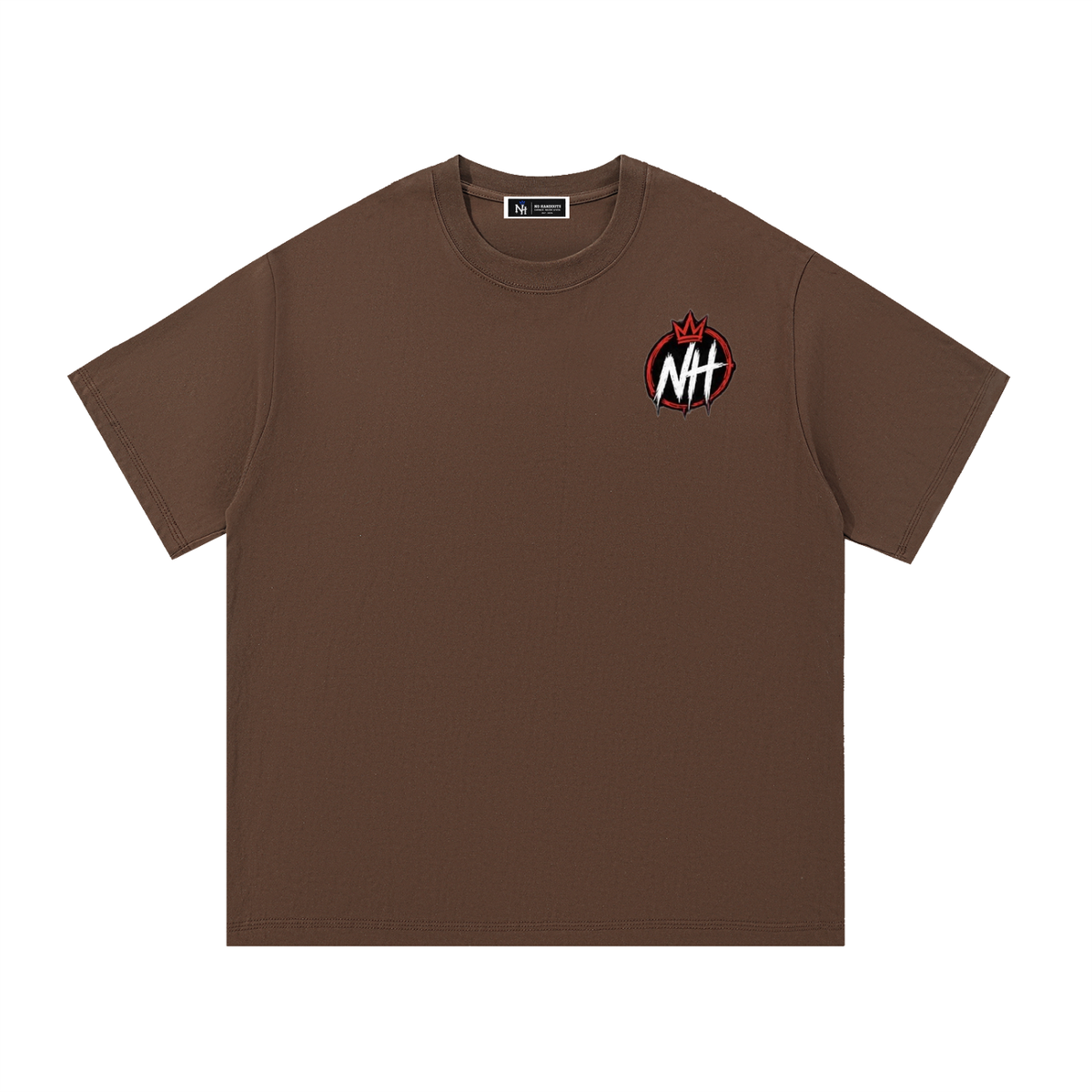No Handouts — Red NH Crest Tee