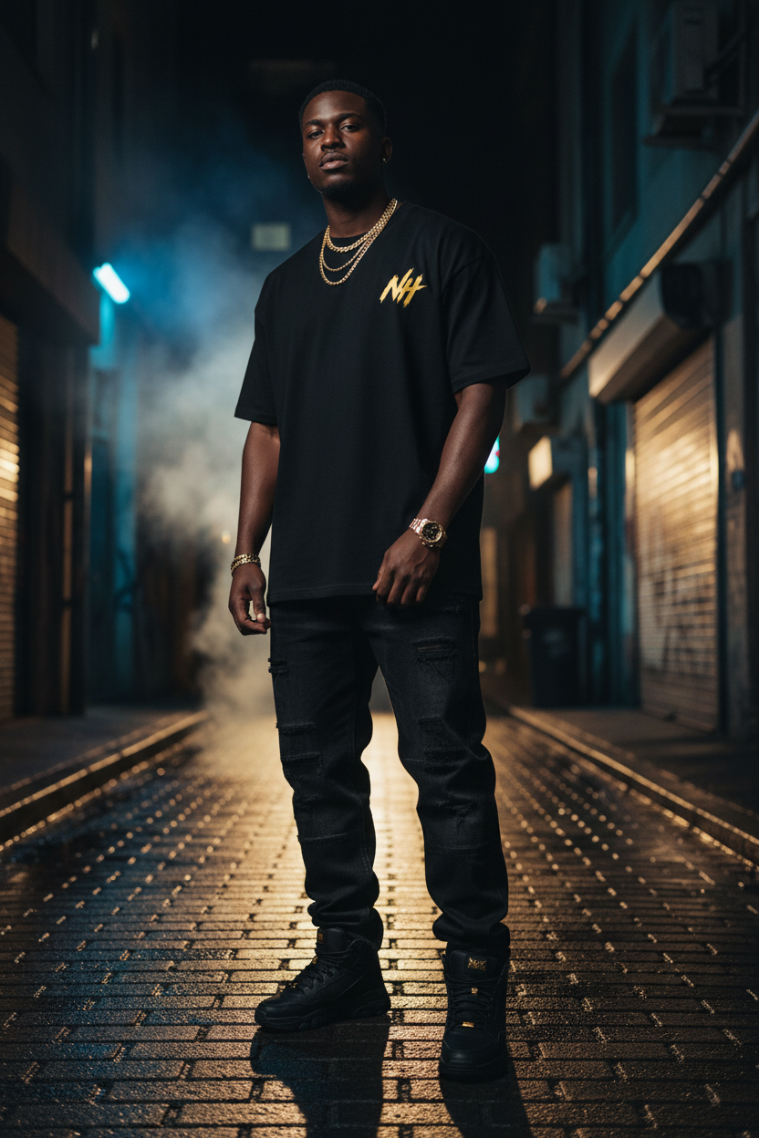 No Handouts — Gold NH Tee
