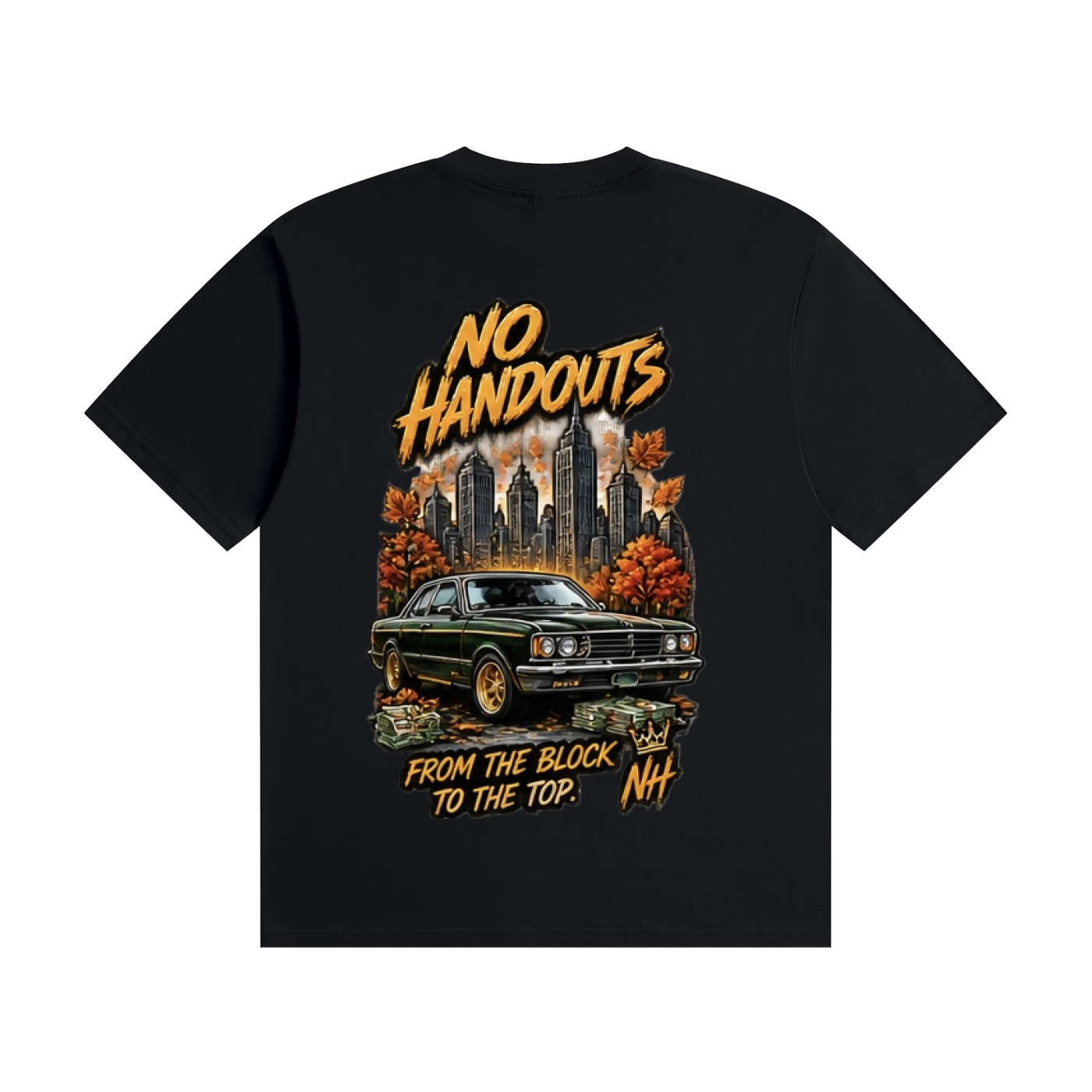 No handouts Seamless Cotton T-Shirt