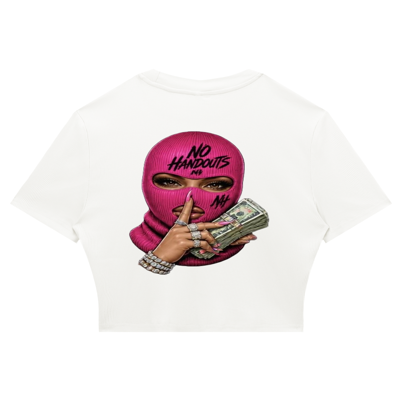 Women's Slim Ribbed Crop T-Shirt