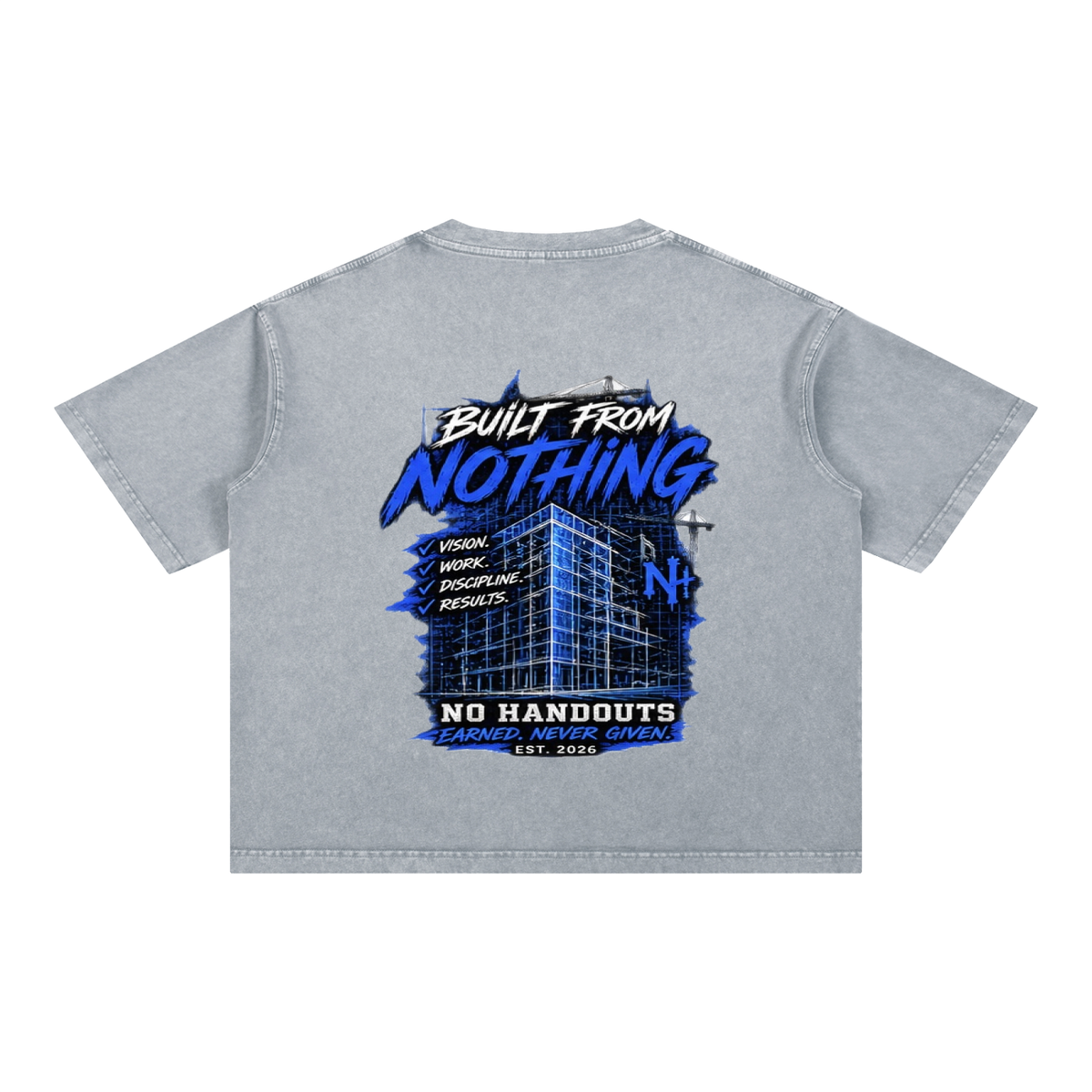 Built From Nothing — Blueprint Tee