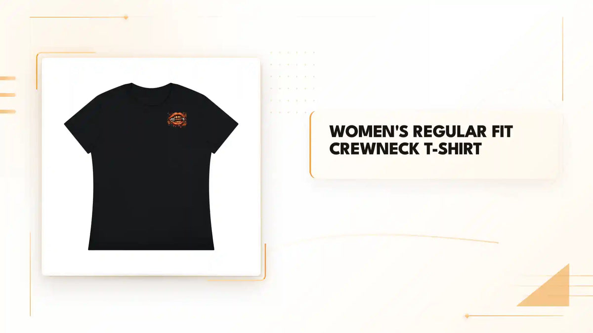 Women's Regular Fit Crewneck T-Shirt by@Outfy