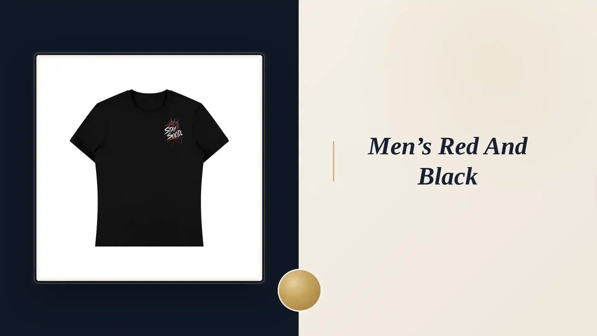 Men&rsquo;s red and black by@Outfy