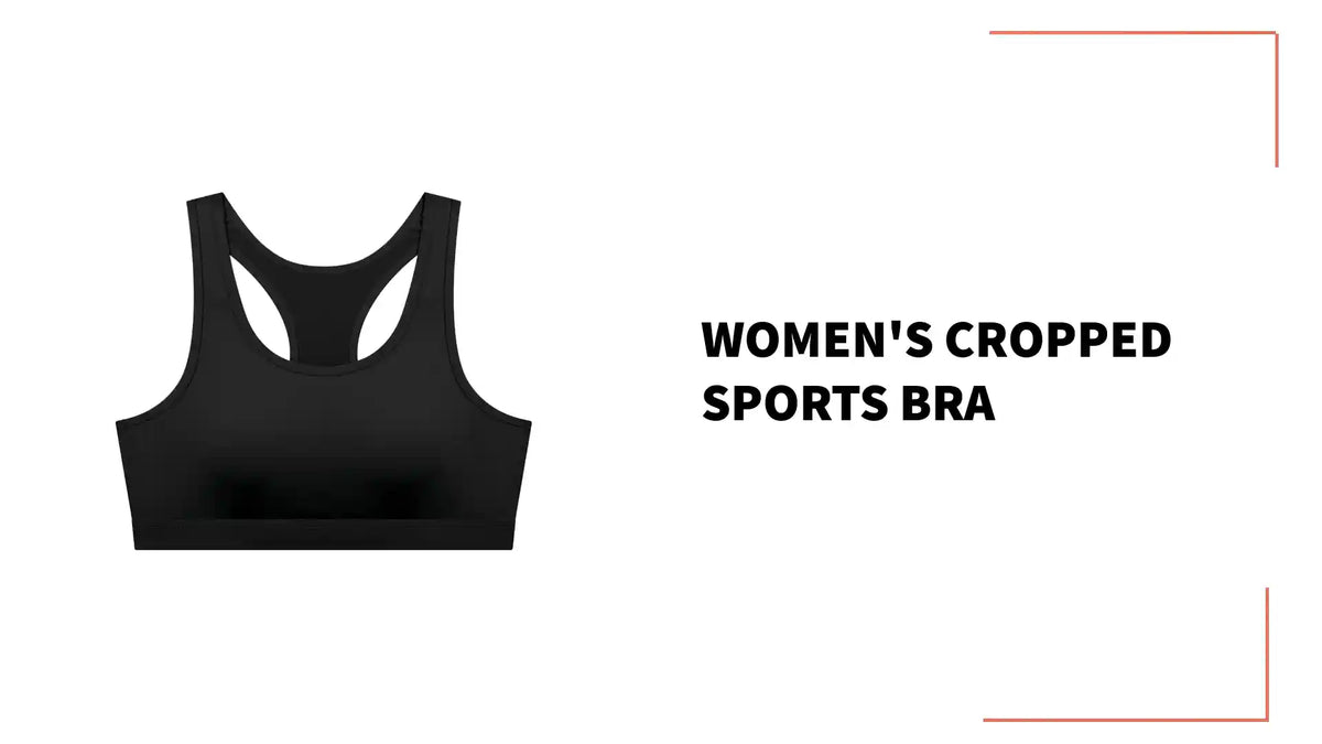Women's Cropped Sports Bra by@Outfy